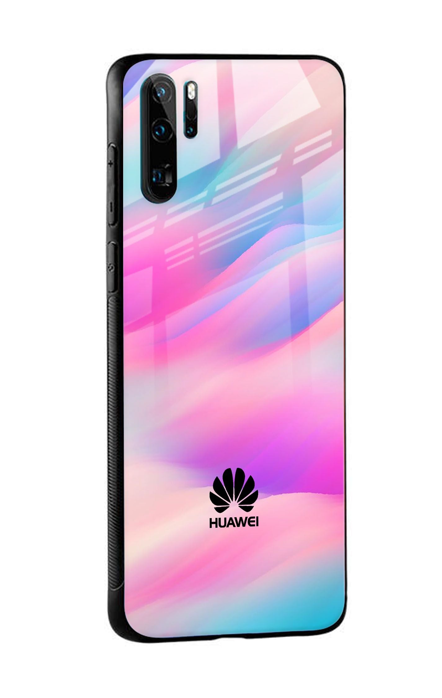 Colorful Waves Glass case for Huawei P30 Pro