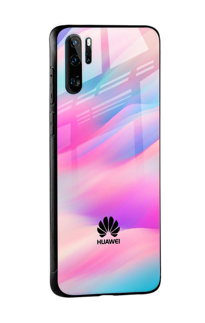 Colorful Waves Glass case for Huawei P30 Pro
