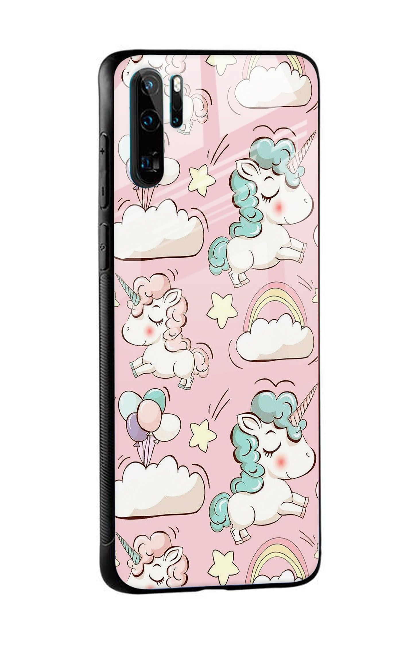 Balloon Unicorn Glass case for Huawei P30 Pro
