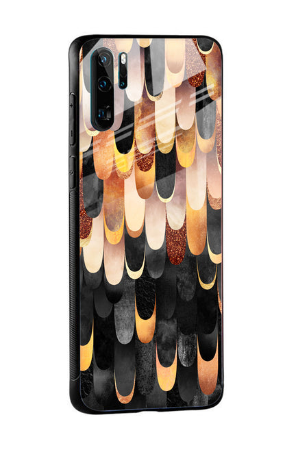 Bronze Abstract Glass Case for Huawei P40 Pro