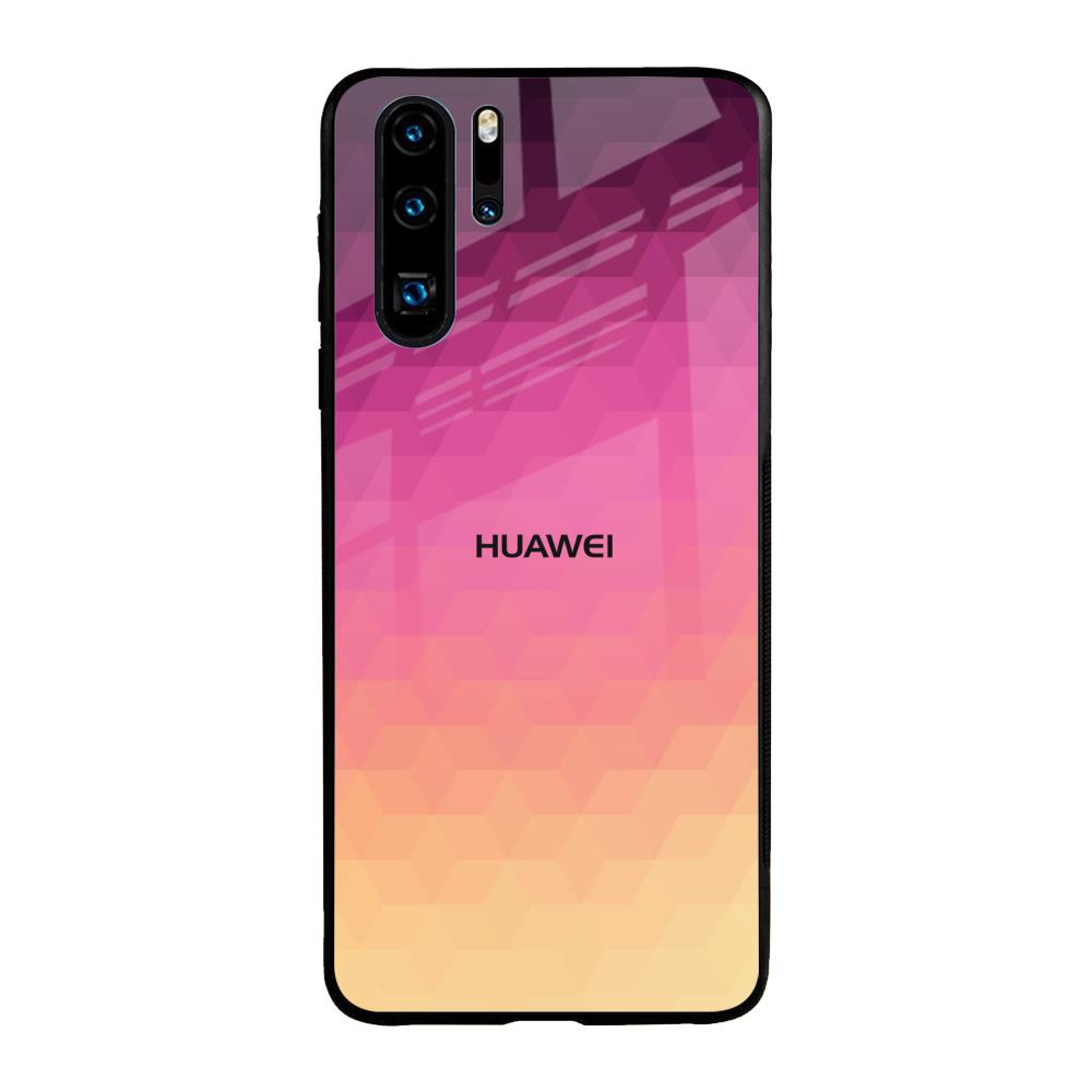 Geometric Pink Diamond Huawei P30 Pro Glass Back Cover Online