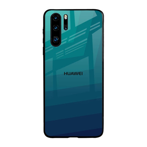Green Triangle Pattern Huawei P30 Pro Glass Back Cover Online