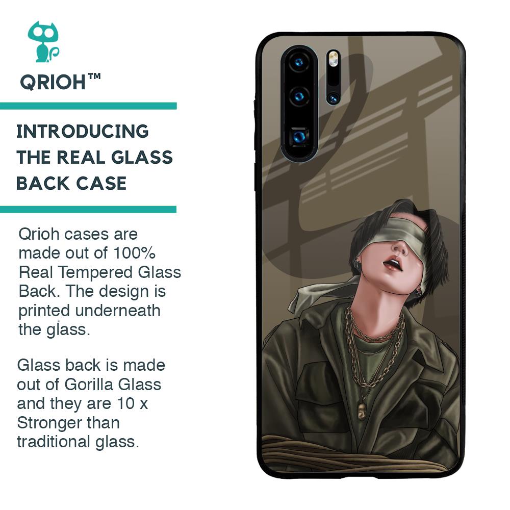 Blind Fold Glass Case for Huawei P30 Pro