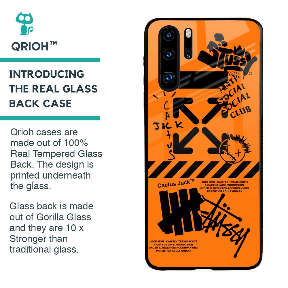 Anti Social Club Glass Case for Huawei P30 Pro