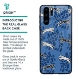 Blue Cheetah Glass Case for Huawei P30 Pro