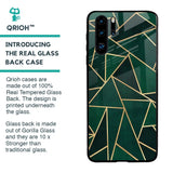 Abstract Green Glass Case For Huawei P30 Pro