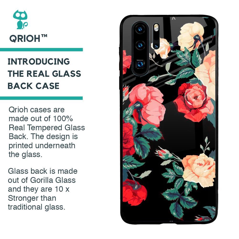 Floral Bunch Glass Case For Huawei P30 Pro