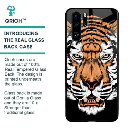 Angry Tiger Glass Case For Huawei P30 Pro