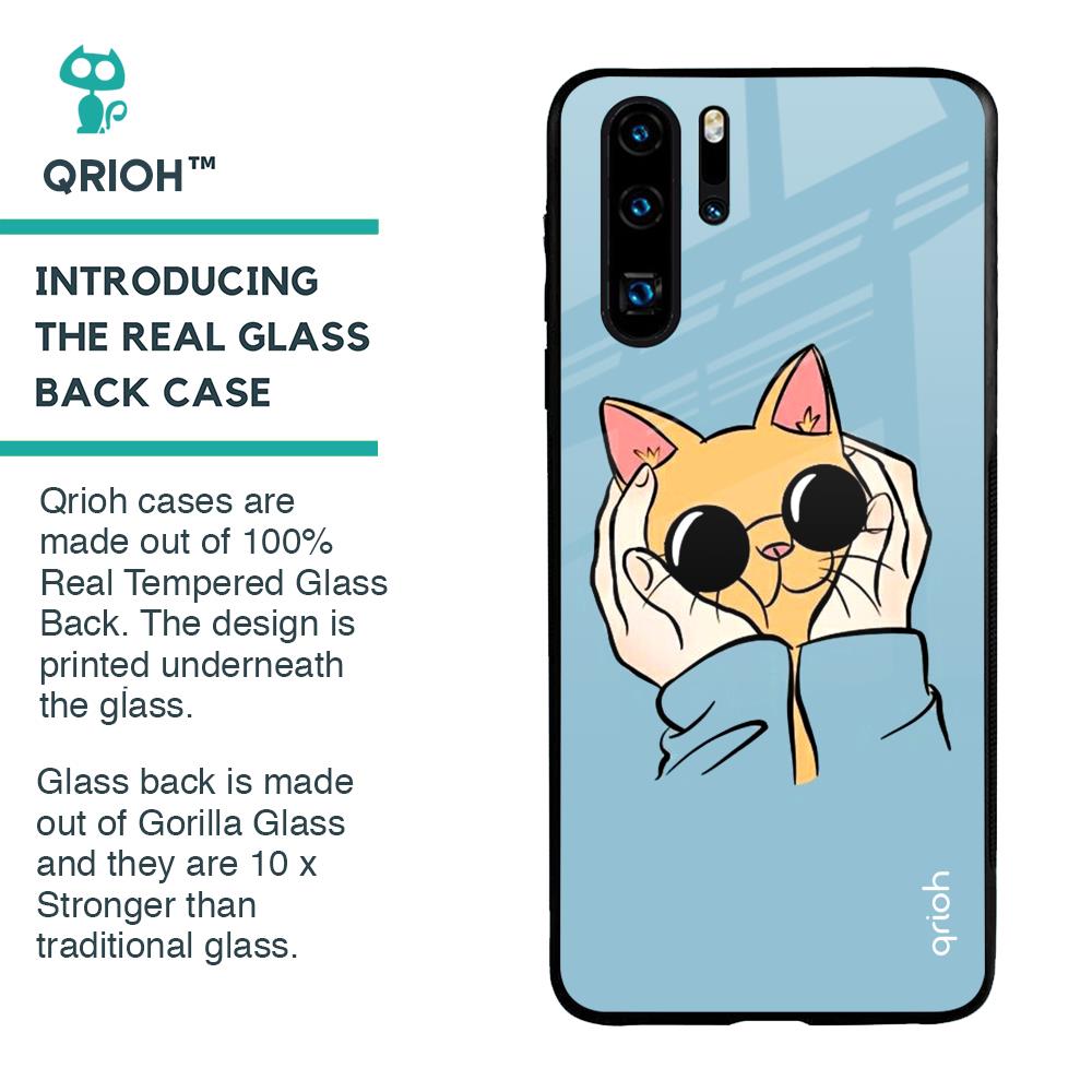 Adorable Cute Kitty Glass Case For Huawei P30 Pro