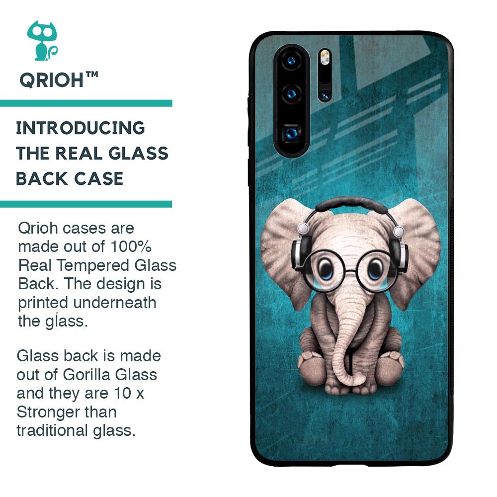 Adorable Baby Elephant Glass Case For Huawei P30 Pro