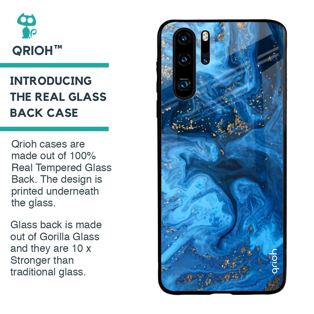 Gold Sprinkle Glass case for Huawei P30 Pro