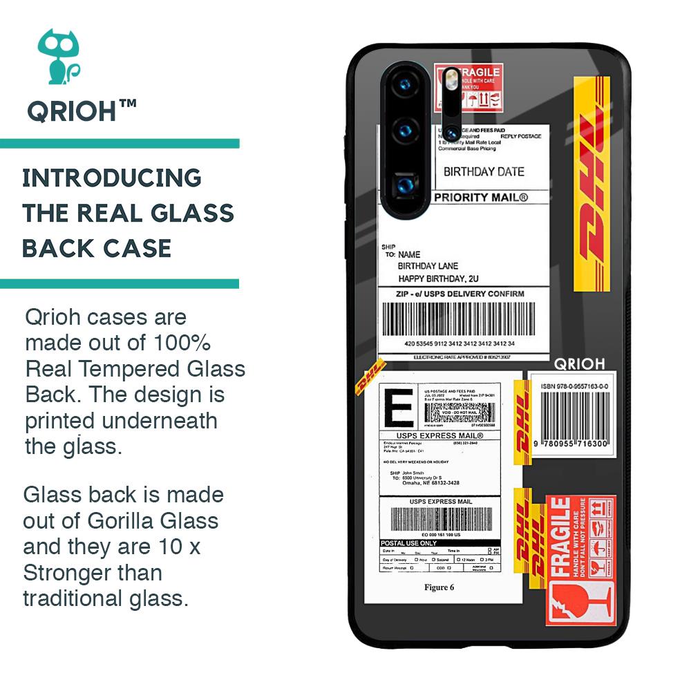 Cool Barcode Label Glass case For Huawei P30 Pro