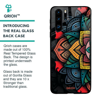 Retro Gorgeous Flower Glass Case for Huawei P30 Pro