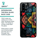 Retro Gorgeous Flower Glass Case for Huawei P30 Pro