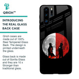 Anime Red Moon Glass Case for Huawei P30 Pro