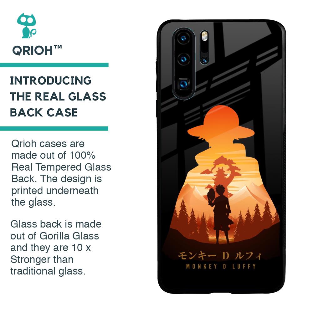 Luffy One Piece Glass Case for Huawei P30 Pro