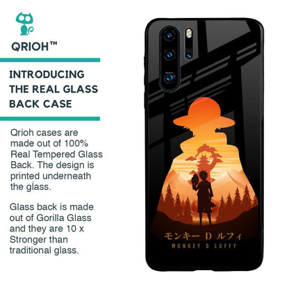 Luffy One Piece Glass Case for Huawei P30 Pro
