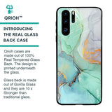 Green Marble Glass case for Huawei P30 Pro
