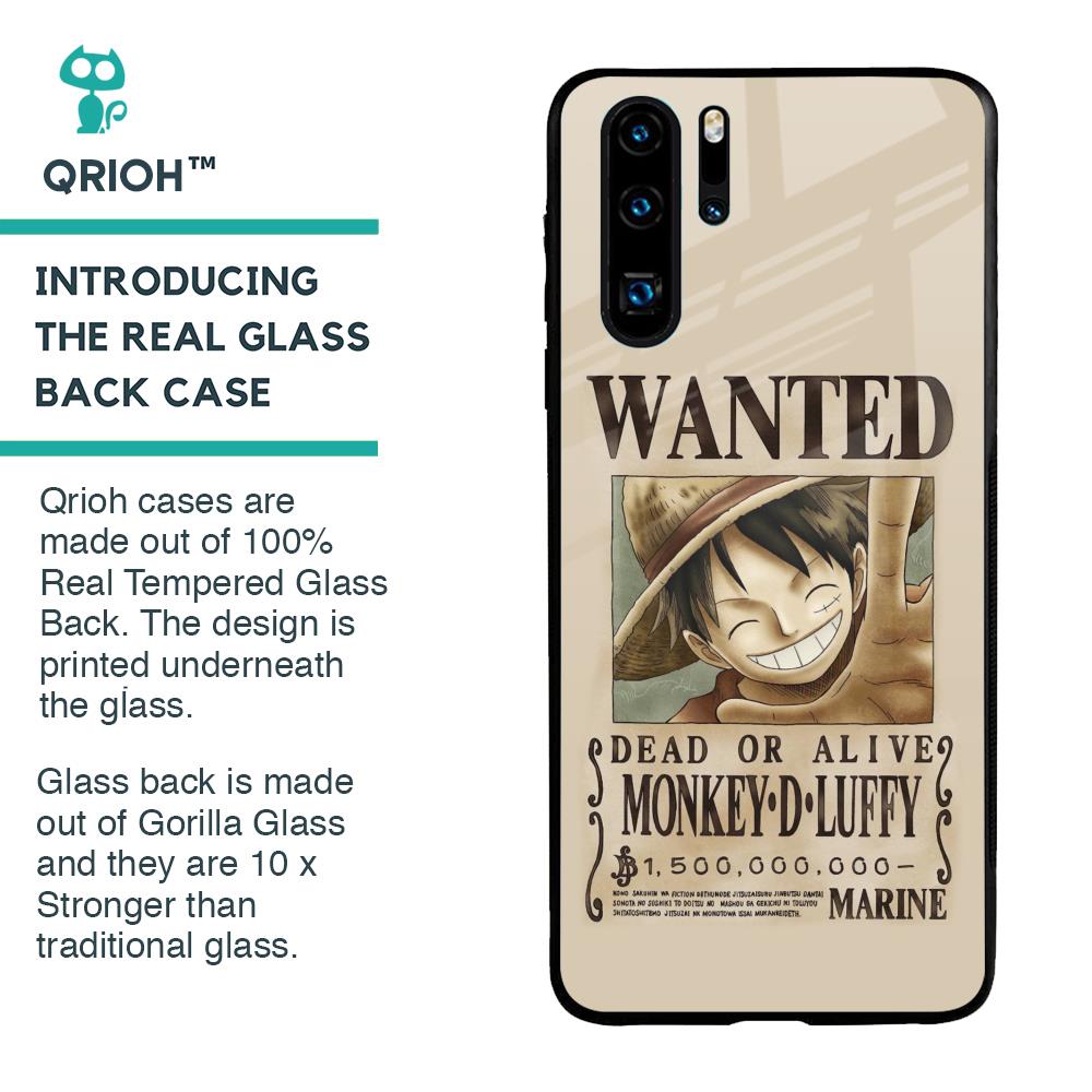 Luffy Wanted Glass Case for Huawei P30 Pro