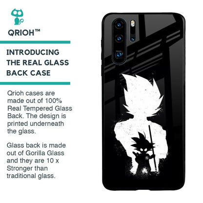 Monochrome Goku Glass Case for Huawei P30 Pro