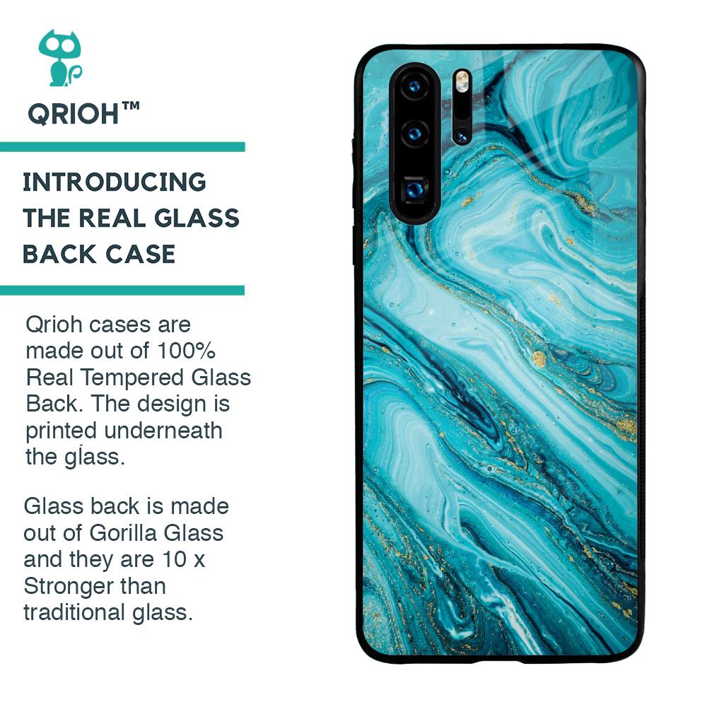 Ocean Marble Glass Case for Huawei P30 Pro