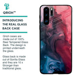 Blue & Red Smoke Glass Case for Huawei P30 Pro