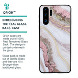 Pink & Gold Gllitter Marble Glass Case for Huawei P30 Pro