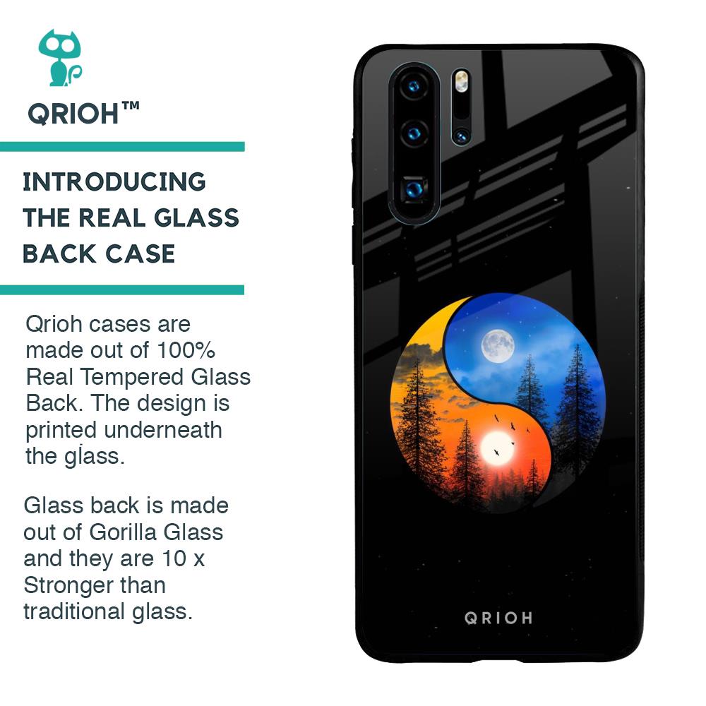 Yin Yang Balance Glass Case for Huawei P30 Pro