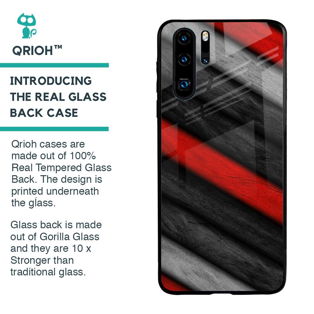Soft Wooden Texture Glass Case for Huawei P30 Pro