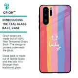 Lucky Abstract Glass Case for Huawei P30 Pro