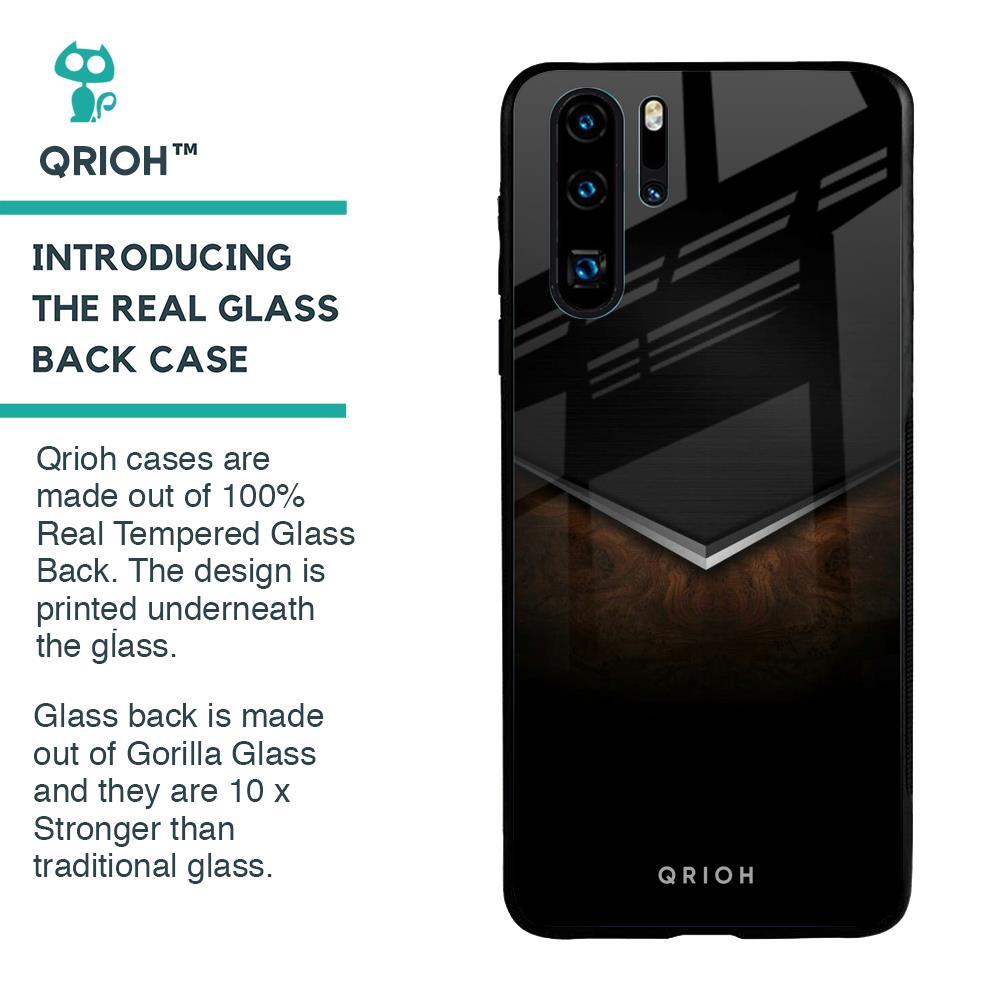 Dark Walnut Glass Case for Huawei P30 Pro