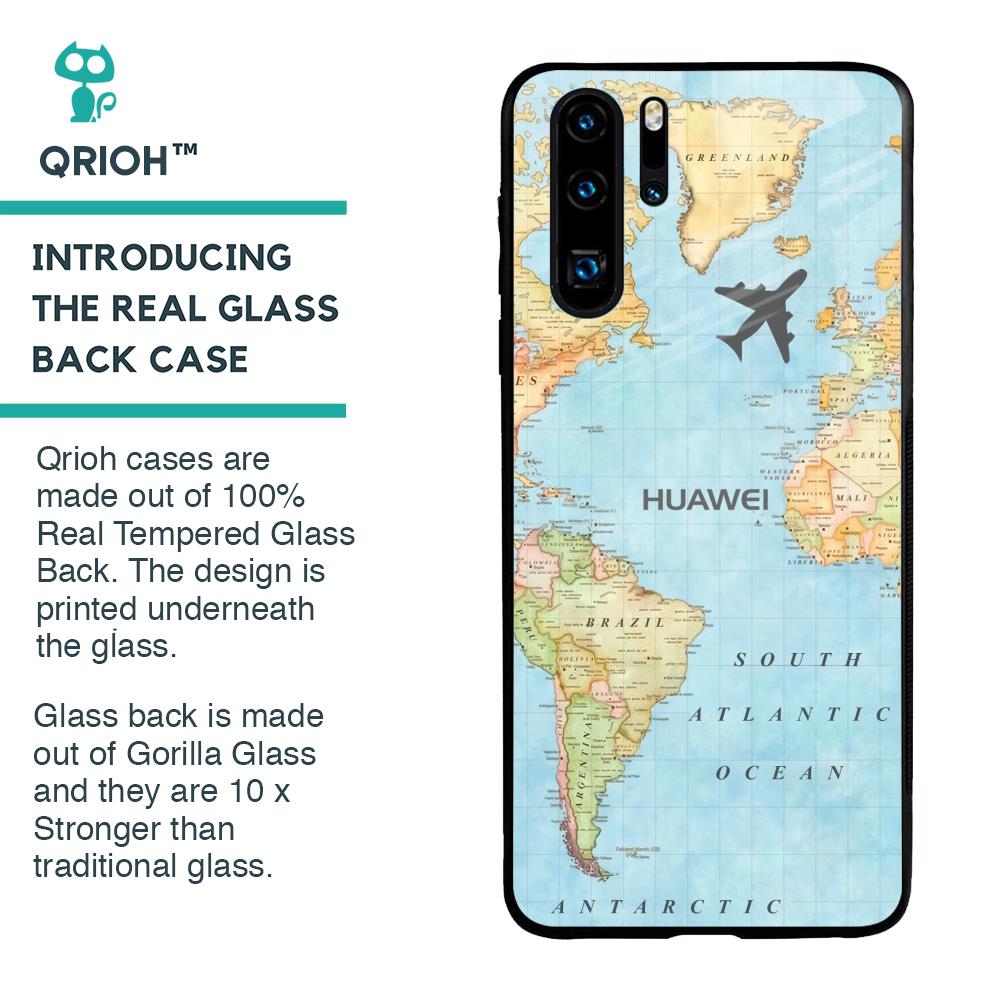 Fly Around The World Glass Case for Huawei P30 Pro