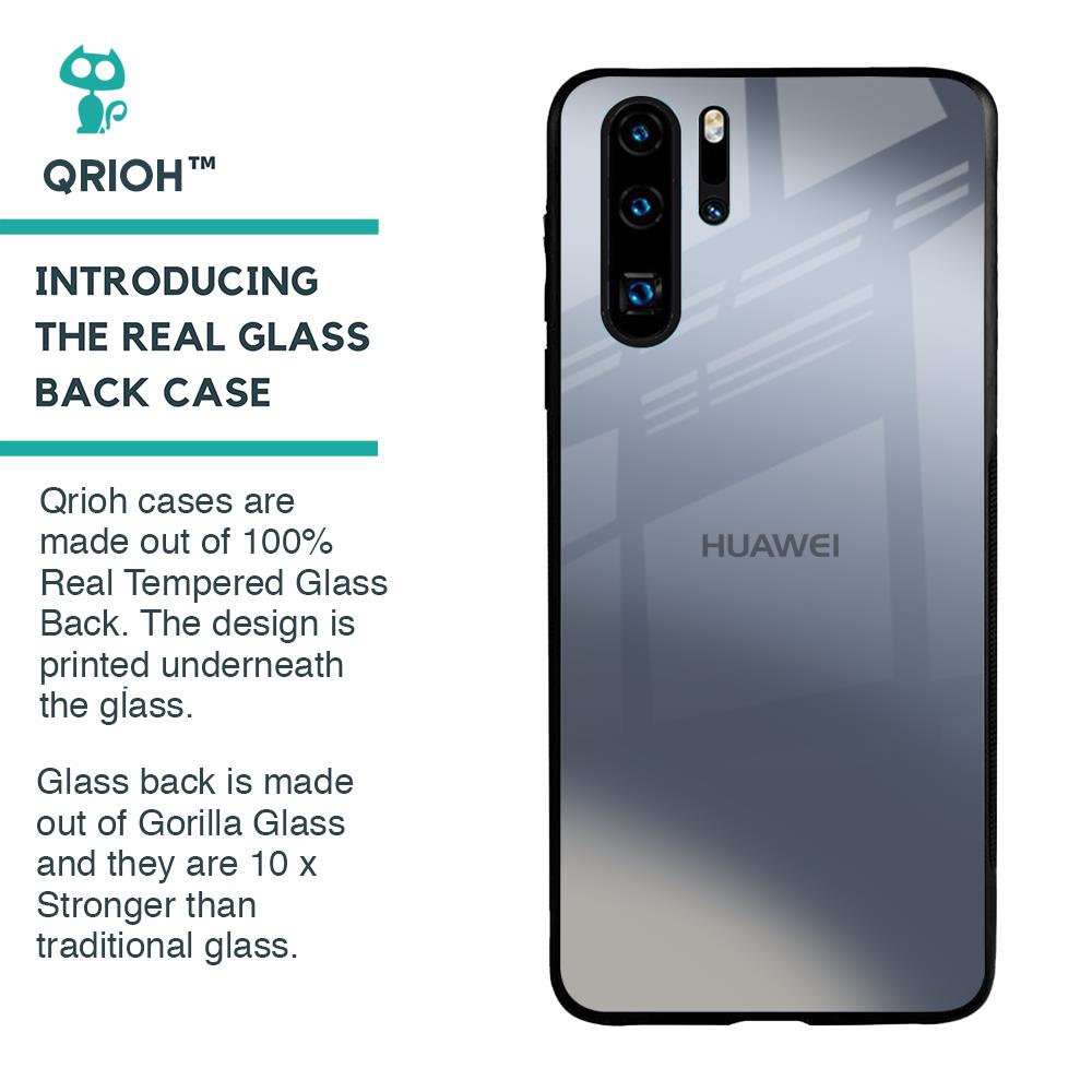 Space Grey Gradient Glass Case for Huawei P30 Pro