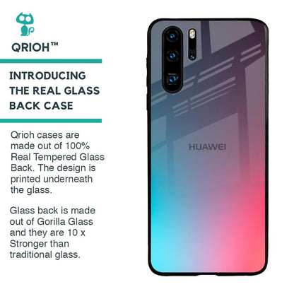 Rainbow Laser Glass Case for Huawei P30 Pro
