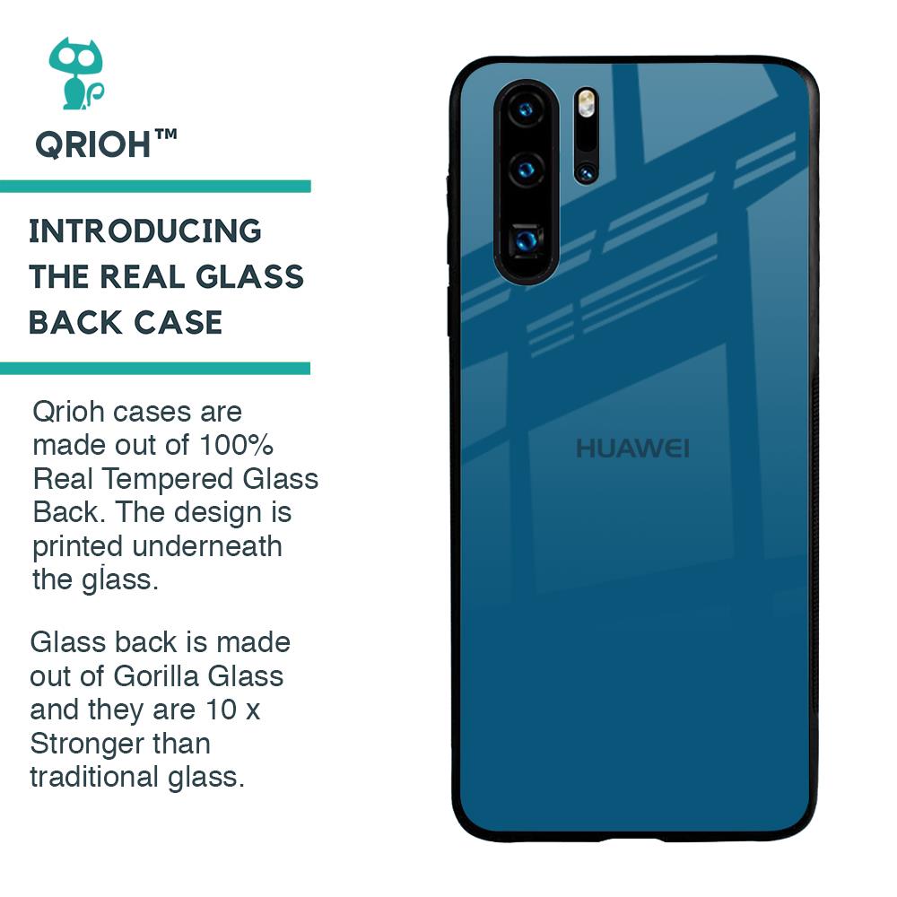 Cobalt Blue Glass Case for Huawei P30 Pro