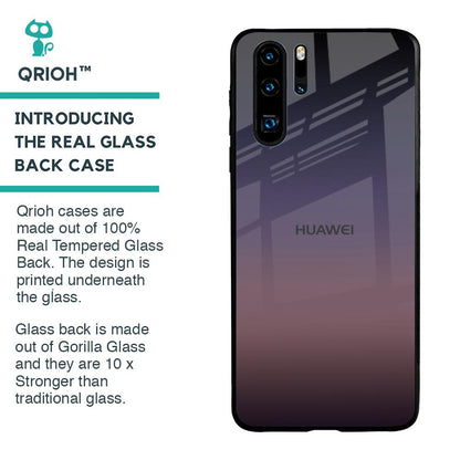 Grey Ombre Glass Case for Huawei P30 Pro