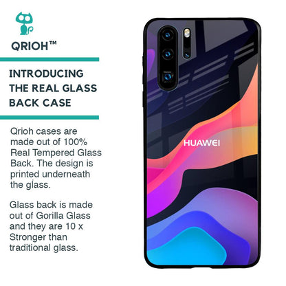 Colorful Fluid Glass Case for Huawei P30 Pro