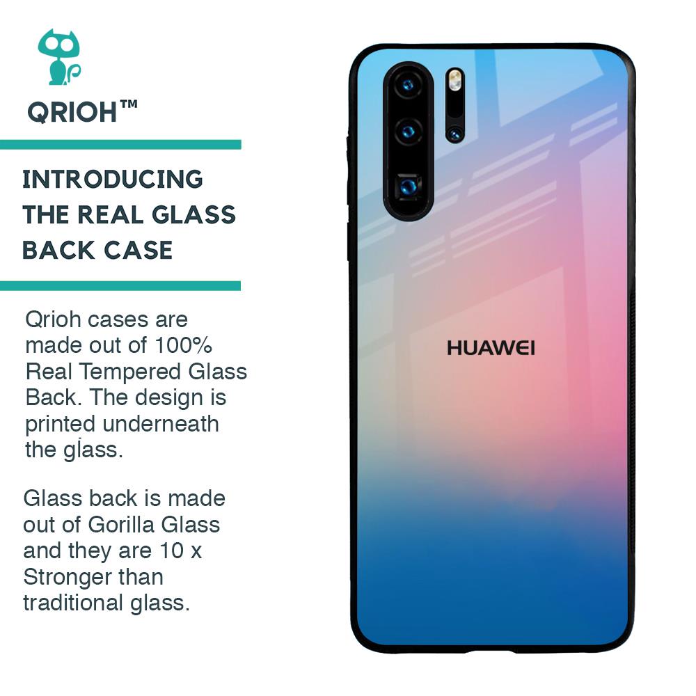 Blue & Pink Ombre Glass case for Huawei P30 Pro