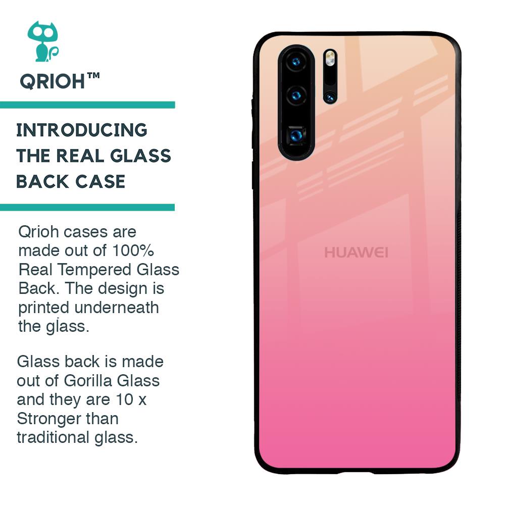 Pastel Pink Gradient Glass Case For Huawei P30 Pro