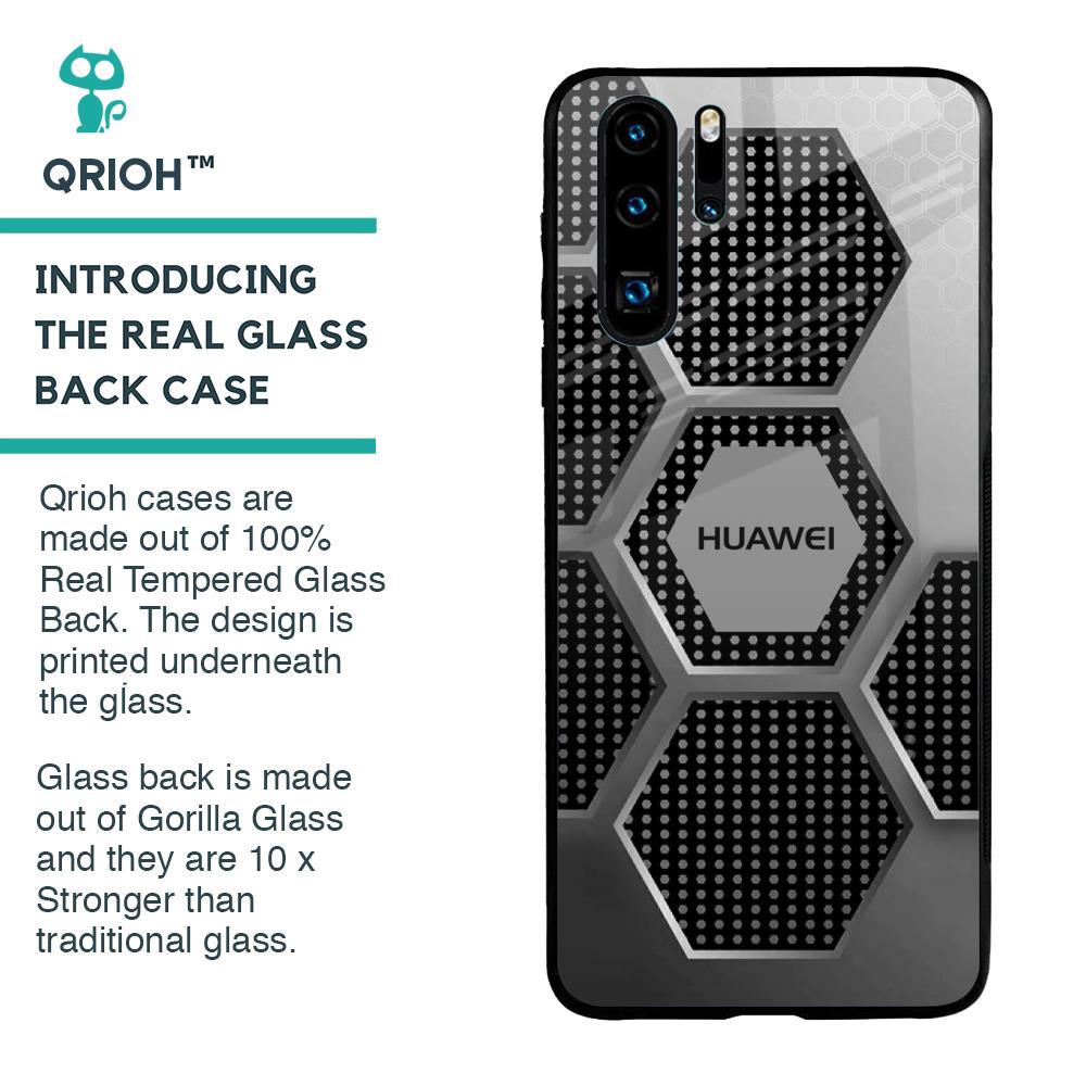 Hexagon Style Glass Case For Huawei P30 Pro