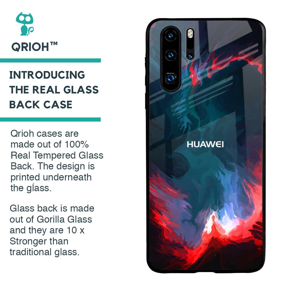 Brush Art Glass Case For Huawei P30 Pro