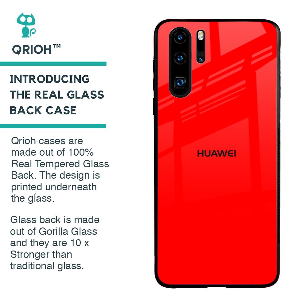 Blood Red Glass Case for Huawei P30 Pro
