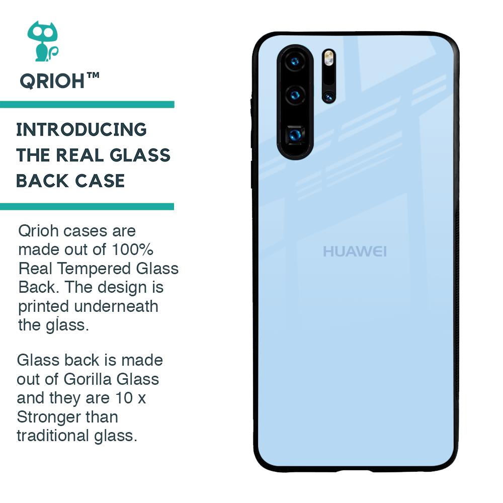 Pastel Sky Blue Glass Case for Huawei P30 Pro