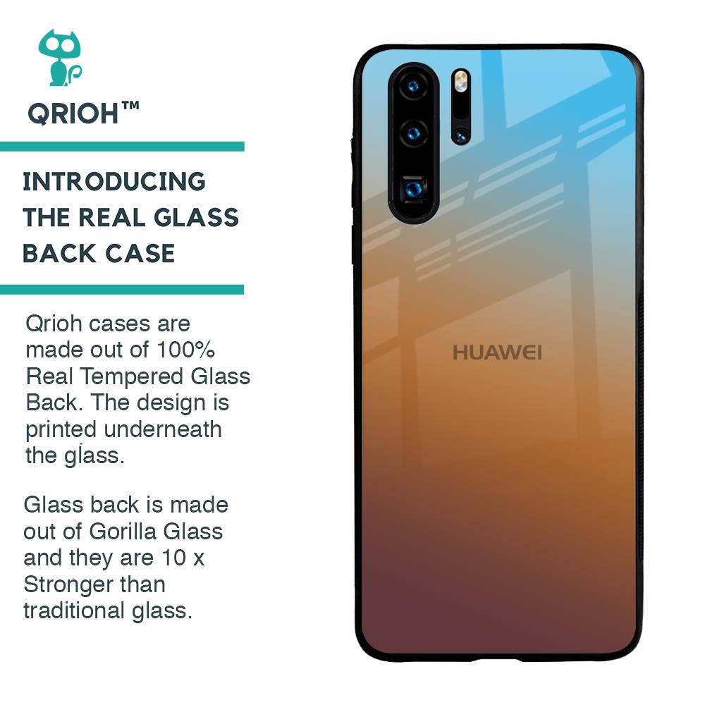 Rich Brown Glass Case for Huawei P30 Pro
