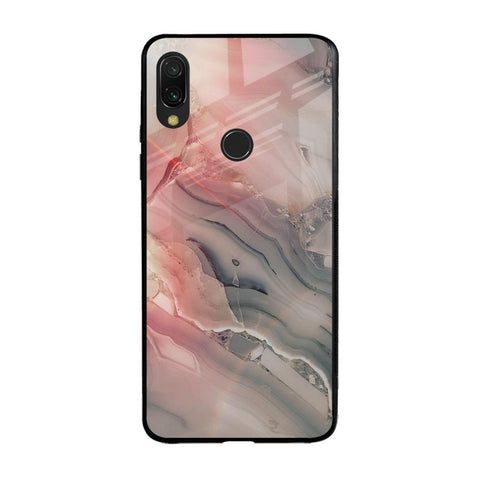 Pink And Grey Marble Xiaomi Redmi Note 7 Pro Glass Back Cover Online