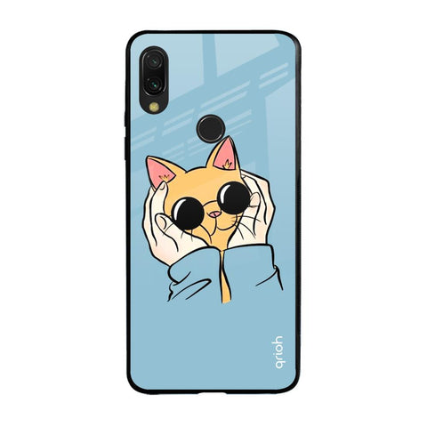 Adorable Cute Kitty Xiaomi Redmi Note 7 Pro Glass Back Cover Online