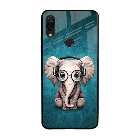 Adorable Baby Elephant Xiaomi Redmi Note 7 Pro Glass Back Cover Online
