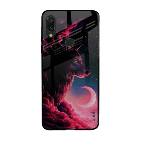 Moon Wolf Xiaomi Redmi Note 7 Pro Glass Back Cover Online