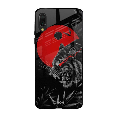 Red Moon Tiger Xiaomi Redmi Note 7 Pro Glass Back Cover Online