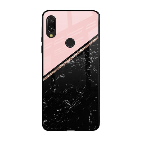 Marble Texture Pink Xiaomi Redmi Note 7 Pro Glass Cases & Covers Online